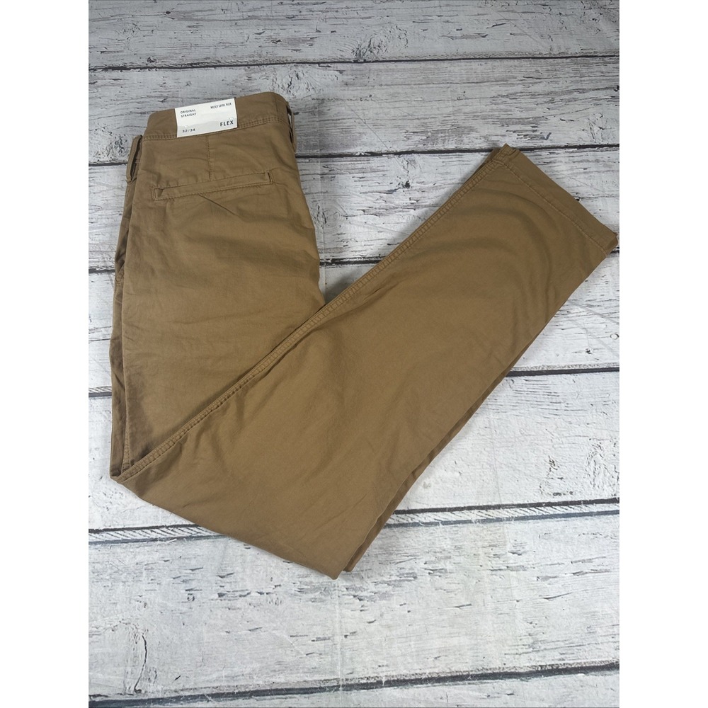 NWT American Eagle Mens Khaki Next Level Flex Original Straight Pants Size 32/34